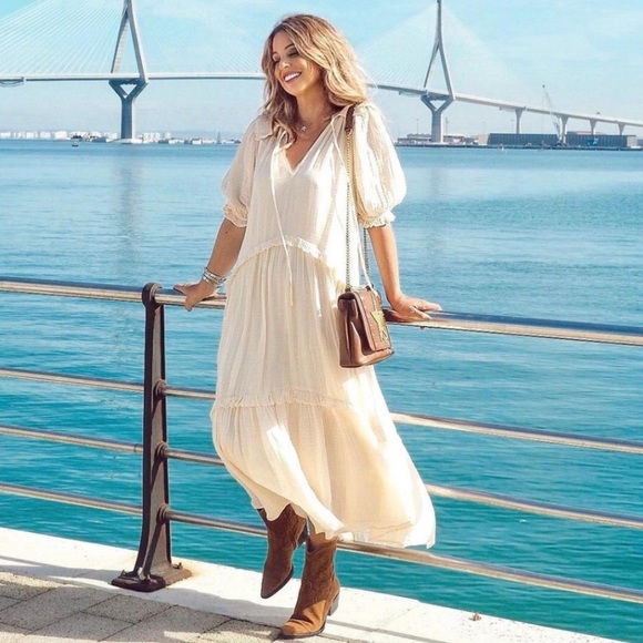 Zara Dresses & Skirts - Zara Tiered Midi Dress